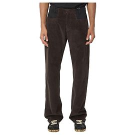 Maison Martin Margiela Vaqueros de pana marrón de corte recto Castaño