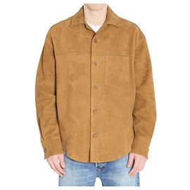 Ami Paris Sobrecamisa abotonada de ante Beige
