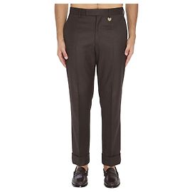 Burberry Calças de lã ajustadas Marrom