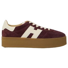 Hogan Cool sneakers burgundy suede leather Dark red