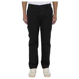 Pantaloni James Perse in tela di cotone rigida nera Nero