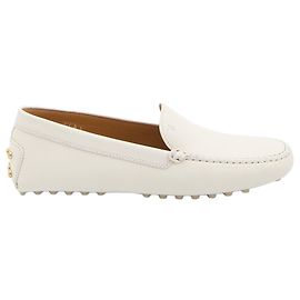 Mocassins Gommino Tod's en cuir blanc Blanc