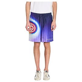 Casablanca Shockweave Seiden Shorts Blau Blau