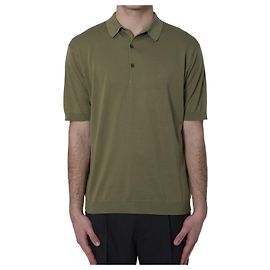 Polo John Smedley Adrian Verde Algodão Sea Island Verde