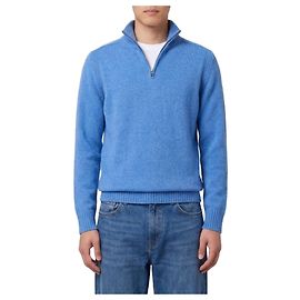 Guest in Residence Delft blue half zip turtleneck Light blue