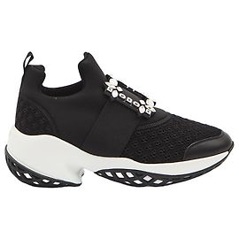 Roger Vivier Sapatilhas Viv' Run em tecido Preto