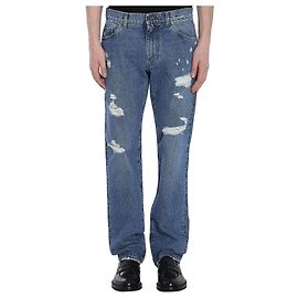 Jeans Dolce & Gabbana in denim di cotone azzurro chiaro Blu chiaro