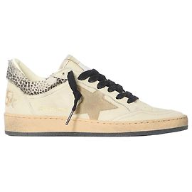 Baskets Golden Goose Ball Star en cuir blanc Blanc