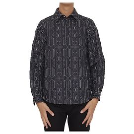 Veste matelassée Palm Angels All Monogram nylon gris Gris