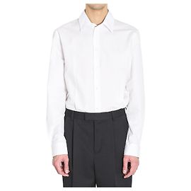 Camisa Burberry Blanca de Algodón Equestrian Knight Design Blanco