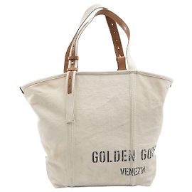 Golden Goose Venezia Canvas Tote Bag Beige Beige