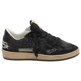 Sapatilhas Golden Goose Ball Star em couro preto Preto