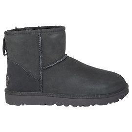 Ugg Classic Mini II Damenstiefel Wildleder Schwarz Schwarz