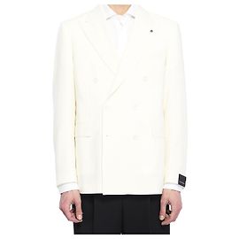 Tagliatore Veste en laine vierge super 120s Écru