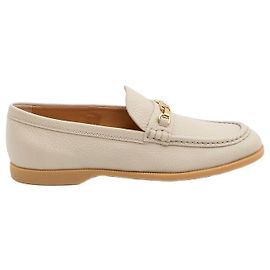 Tod's Mocassins en cuir martelé Beige