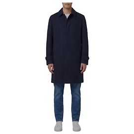Lardini Abrigo sencillo azul oscuro Azul