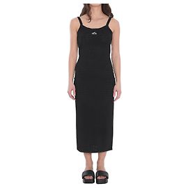 Alexander Wang Vestido lencero con logotipo 3D Negro
