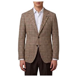 Lardini Casaco abotoado simples Feeling Marrom
