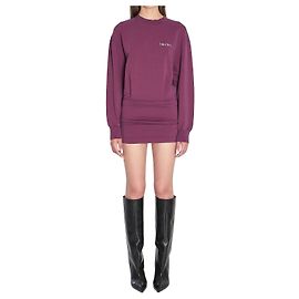 Attico Vestido mini em borgonha Roxo