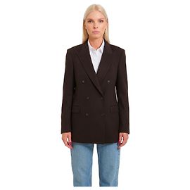 Tagliatore Veste en cachemire à double boutonnage Jasmine Marron