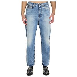 Versace Jeans stone-wash com tachas Azul