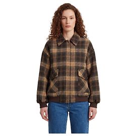 Chaqueta bomber de cuadros marrón Sutton New York Castaño