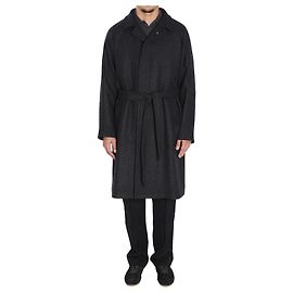 Tagliatore wool coat grey Shetland pattern Grey