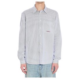 Valentino Garavani Striped Cotton Shirt Light Blue Light blue