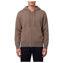 Roberto Collina Merino wool zip sweatshirt in taupe Other