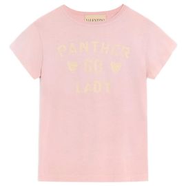 Camiseta de algodón rosa Panther Lady Valentino Garavani Rosa