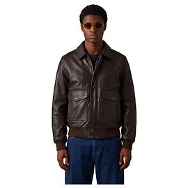 Schott Bomber aviator marrone scuro Marrone