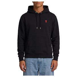 Ami Paris Ami De Coeur Hoodie schwarz Baumwolle Schwarz
