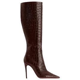 Paris Texas Ebony croco Vera 105 Boot Brown