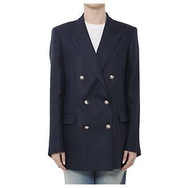 Tagliatore Giacca in lino doppiopetto Blu
