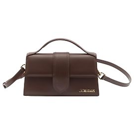 Bolsa Jacquemus Le Grand Bambino em couro castanho Marrom