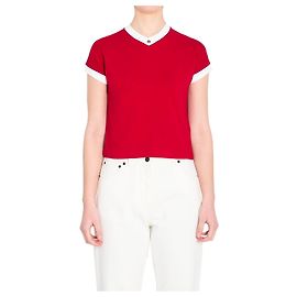 Versace T-shirt vintage em algodão stretch Vermelho