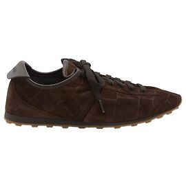 Jacquemus Les Tennis Sneaker braunes Krokodil-Optik Leder Braun