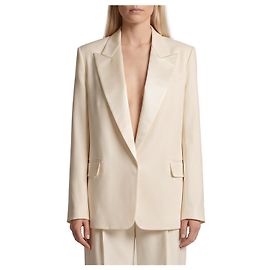 Federica Tosi Einreihiger Cady-Blazer Weiß