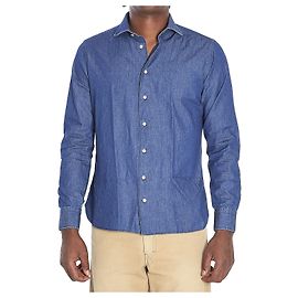 Borriello Camisa de denim Marechiaro Azul