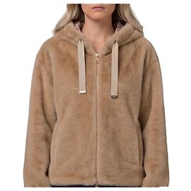 Herno Chantilly Kunstpelzjacke creme Beige