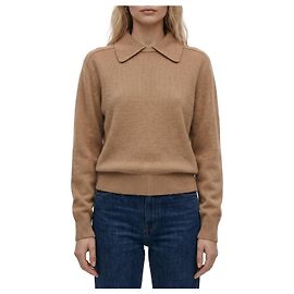 Khaite Jackson Pullover aus Wolle und Kaschmir Camel Beige