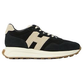 Hogan H641 Sneaker aus schwarzem Wildleder Schwarz