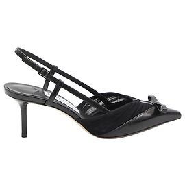Jimmy Choo Zapatos slingback Afia Mesh Negro