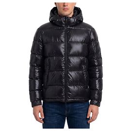 Herno Polar Tech Daunenjacke mit Kapuze Schwarz
