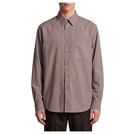 Maison Martin Margiela Camisa de algodón de manga larga Beige