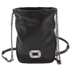 Bolso Nano Pilgrim Roger Vivier negro de piel Negro