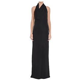 Vestido longo Roza Khaite preto de viscose Preto