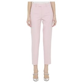 Burberry Pantalon tailleur en laine Rose