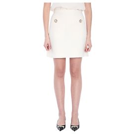 Valentino Garavani Crepe Couture Minirock Weiß