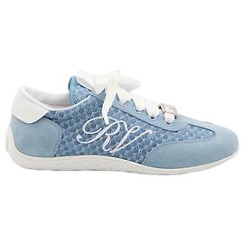 Roger Vivier Viv Low sneakers light blue leather Light blue